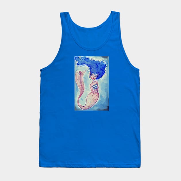 She's a Shy Mermaid Tank Top by LittleMissTyne